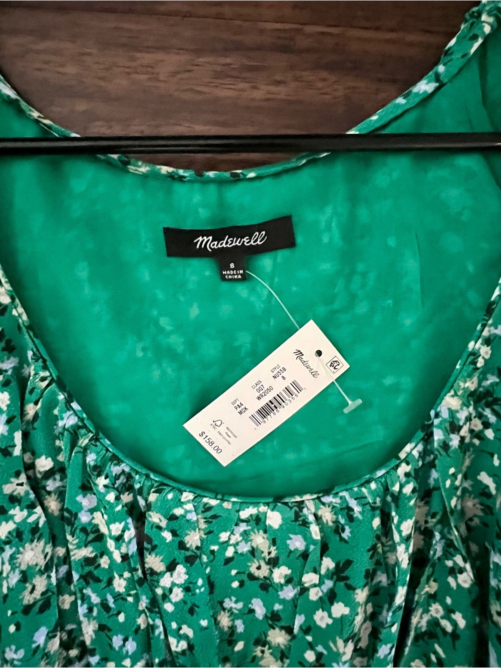 Madewell Ruched Scoop Neck Dress
